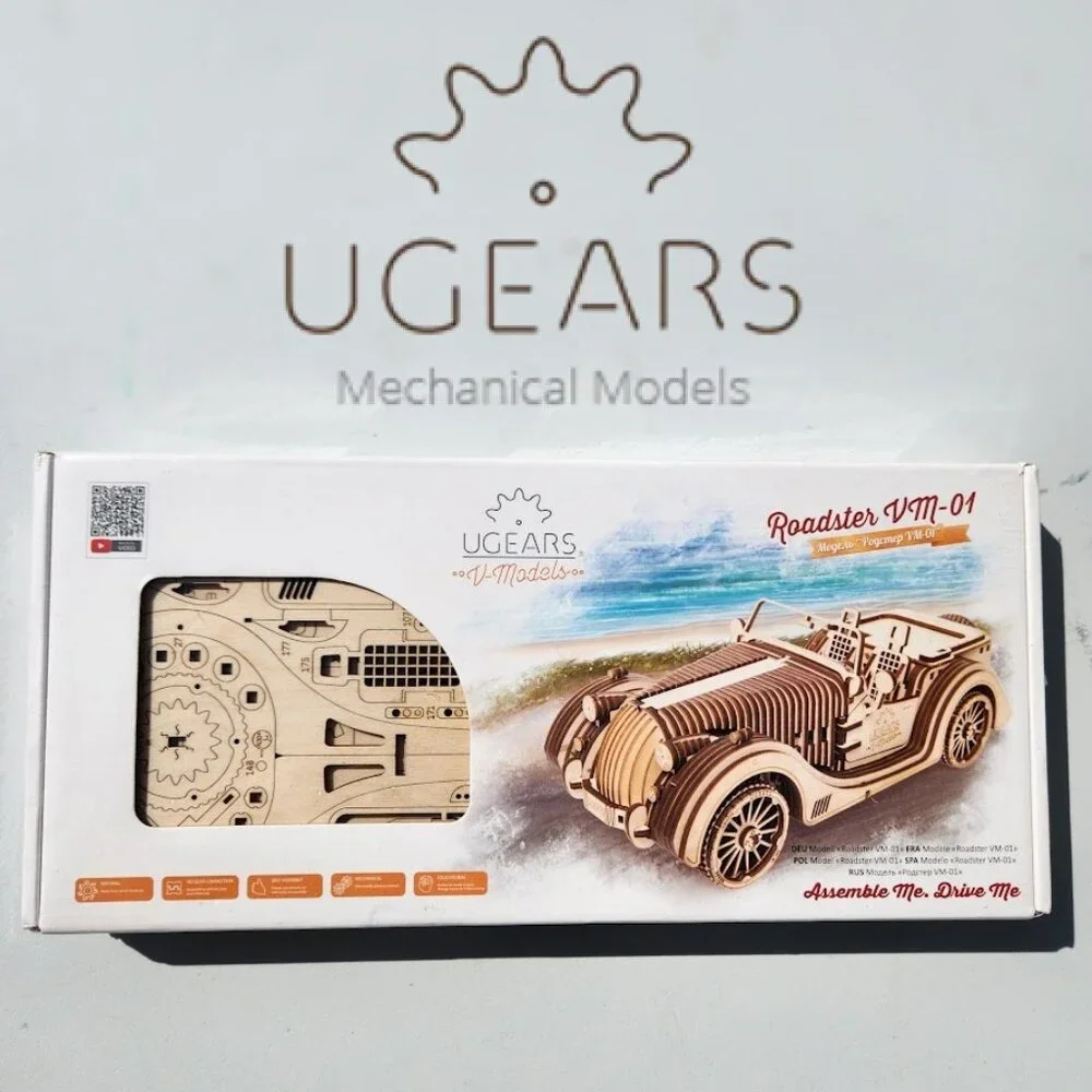 NEW UGEARS Car Roadster Vehicle Model 3D Wooden Puzzle Craft Project Brand new